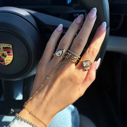 [GALE]Dara Diamond Ring Stack