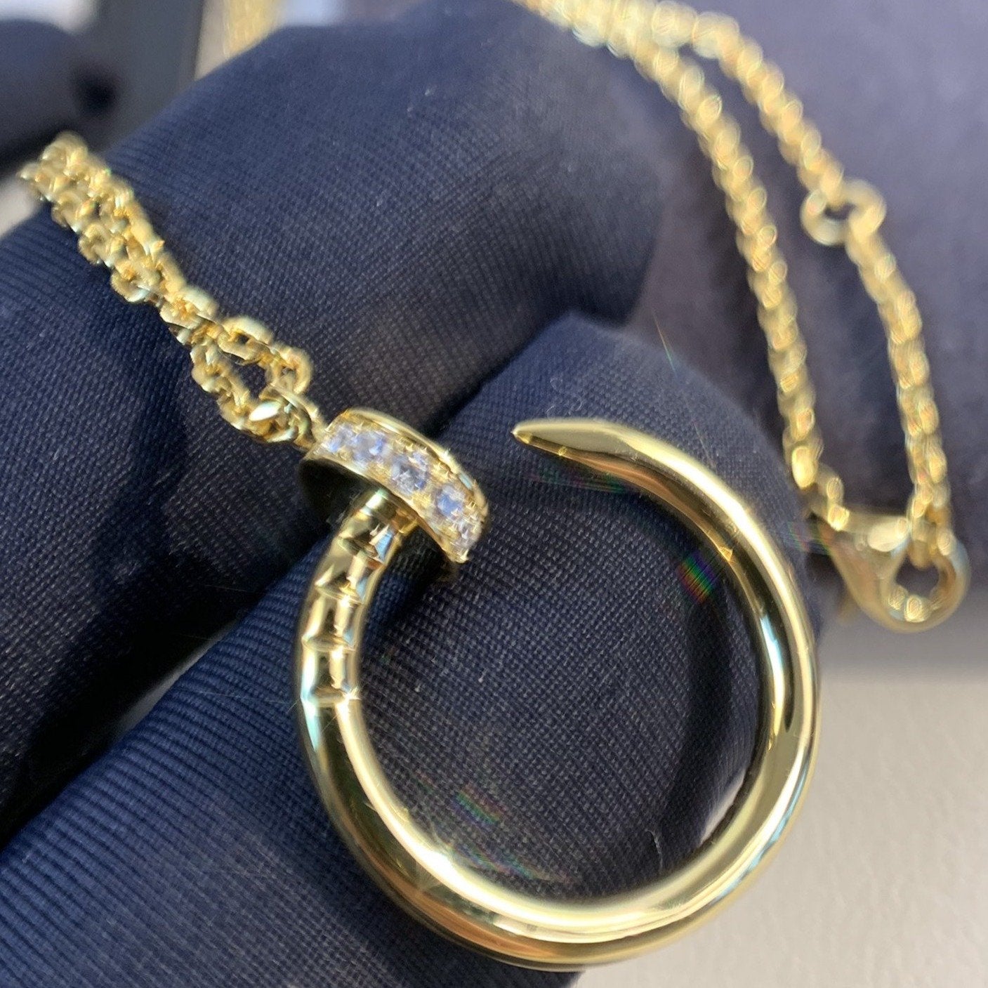[GALE]JUSTE-HALSKETTE MIT GOLDDIAMANTEN 