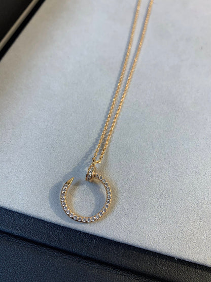 [GALE]JUSTE NECKLACE PINK GOLD DIAMONDS