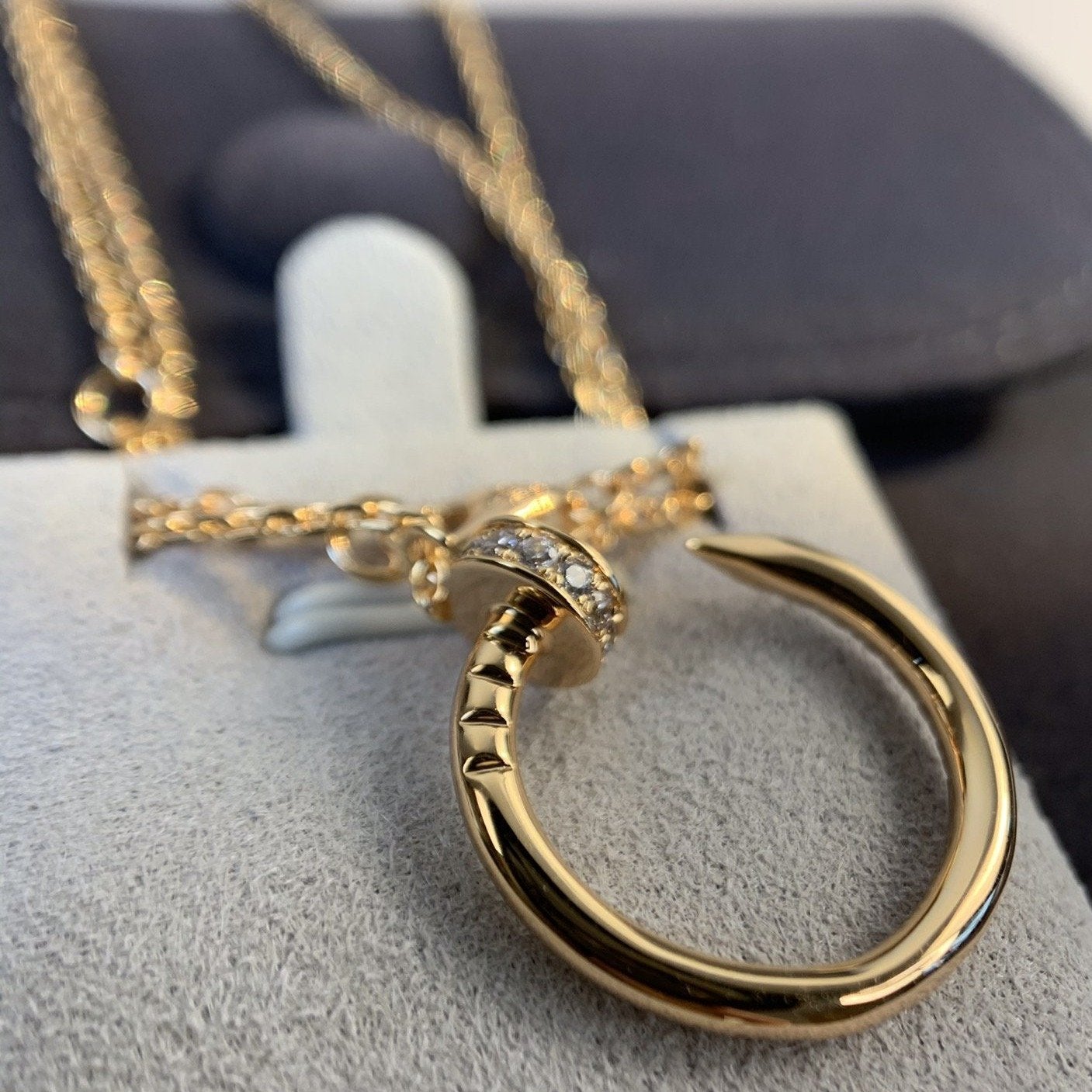 [GALE]JUSTE NECKLACE PINK GOLD DIAMONDS