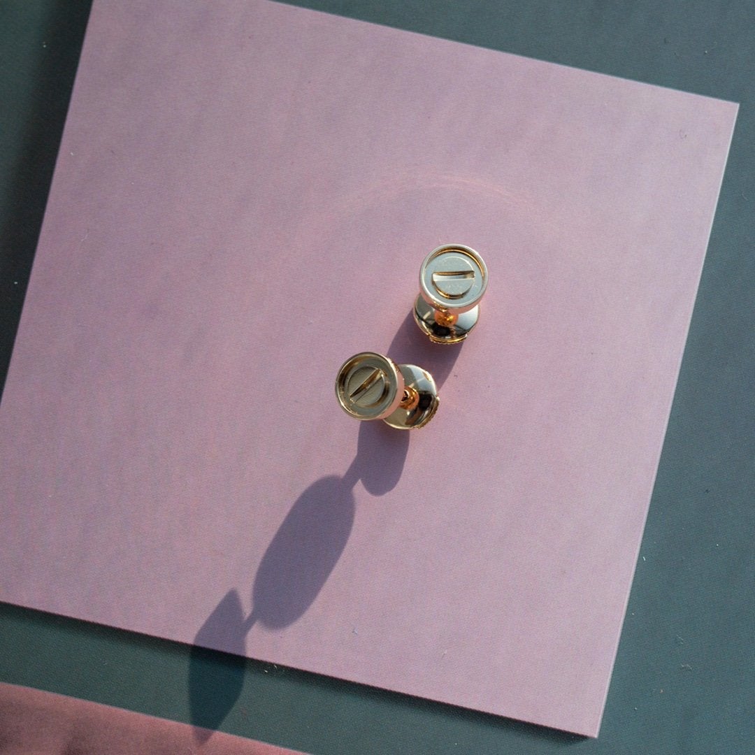 [GALE] LOVE OHRRINGE ROSÉGOLD 10MM