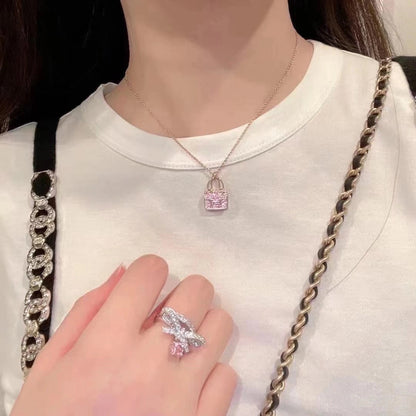 [GALE]CONSTANCE ANHÄNGER LILA DIAMANT-KETTE