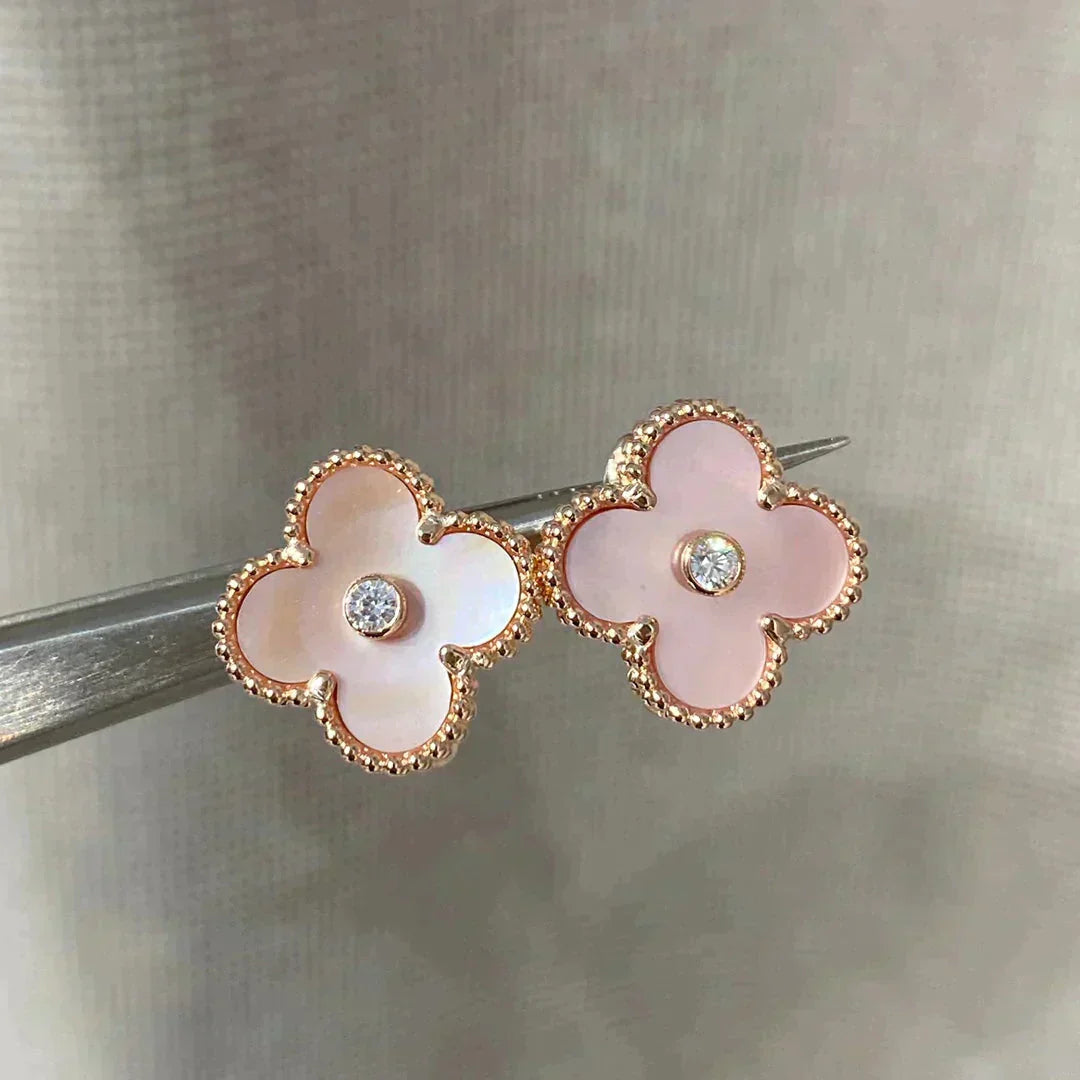 [GALE]CLOVER MEDIUM 1 MOTIFS PINK POP DIAMOND OHREN