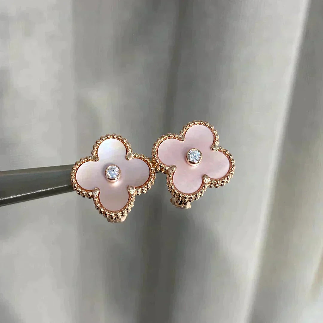 [GALE]CLOVER MEDIUM 1 MOTIFS PINK POP DIAMOND OHREN