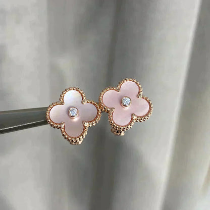 [GALE]CLOVER MEDIUM 1 MOTIFS PINK POP DIAMOND OHREN