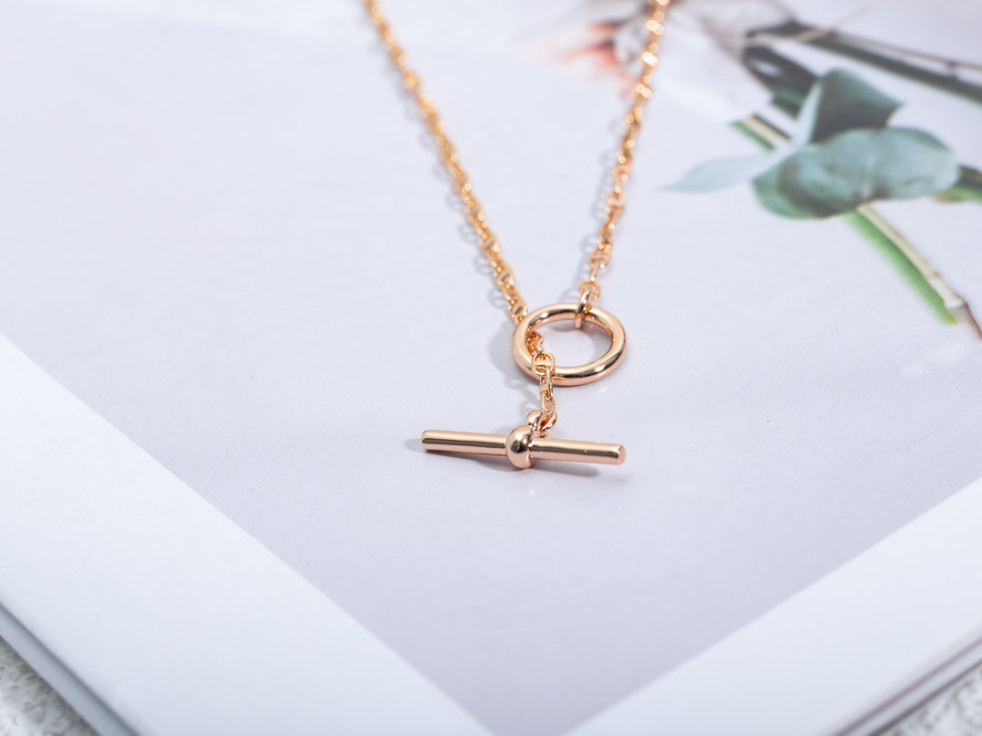 [GALE]ECHAPPEE NECKLACE PINK GOLD