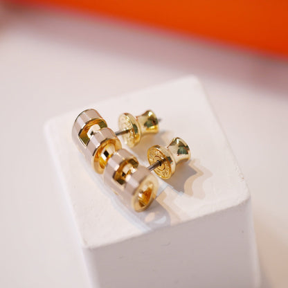 [GALE] MINI POP H GOLDENE OHRRINGE GRAU