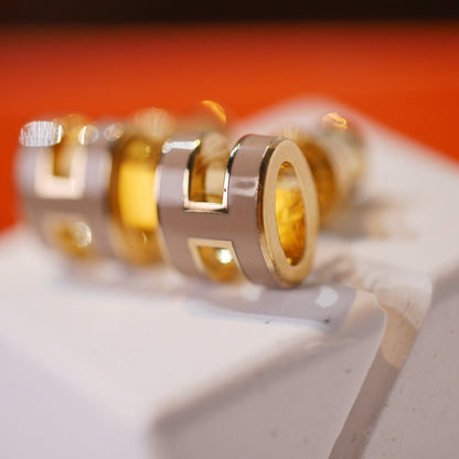 [GALE] MINI POP H GOLDENE OHRRINGE GRAU