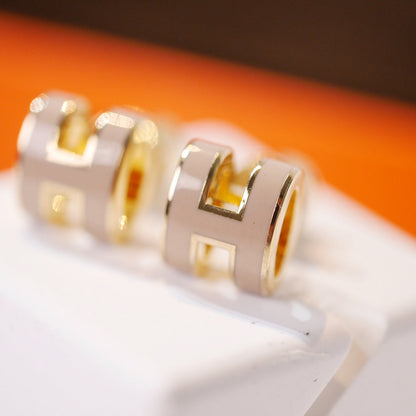 [GALE] MINI POP H GOLDENE OHRRINGE GRAU