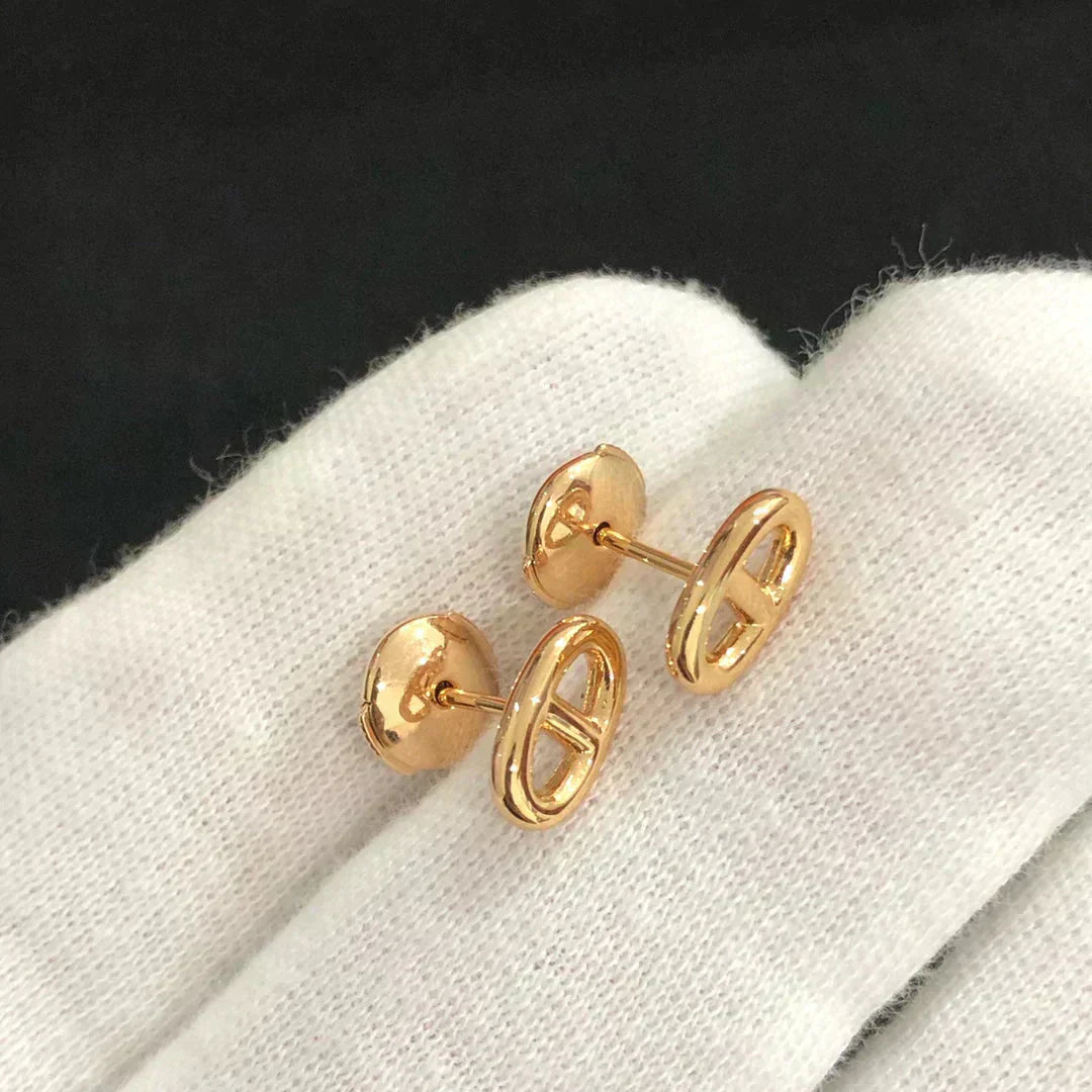 [GALE]CHAINE SMALL EARRINGS GOLD AND SILVER