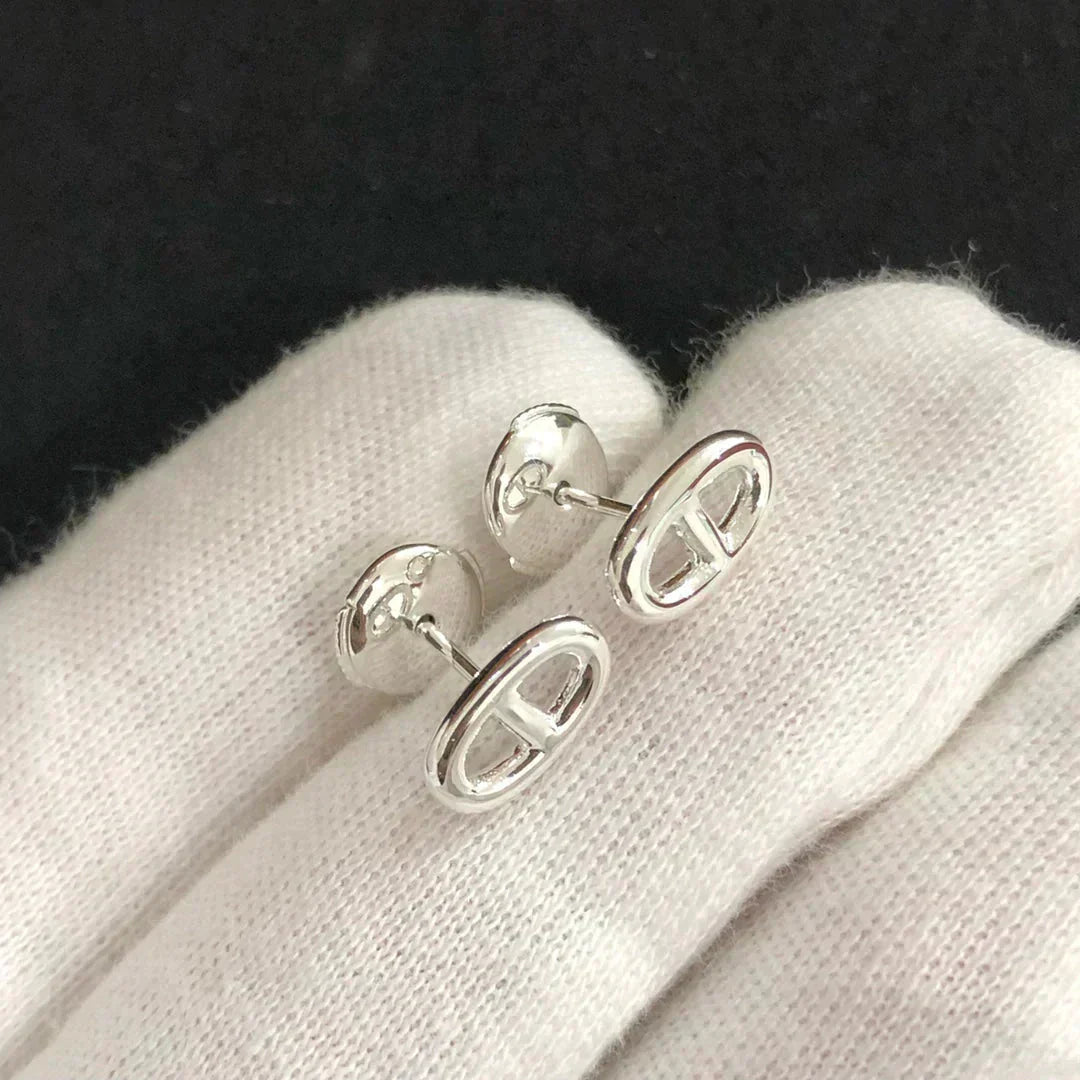 [GALE]CHAINE SMALL EARRINGS GOLD AND SILVER