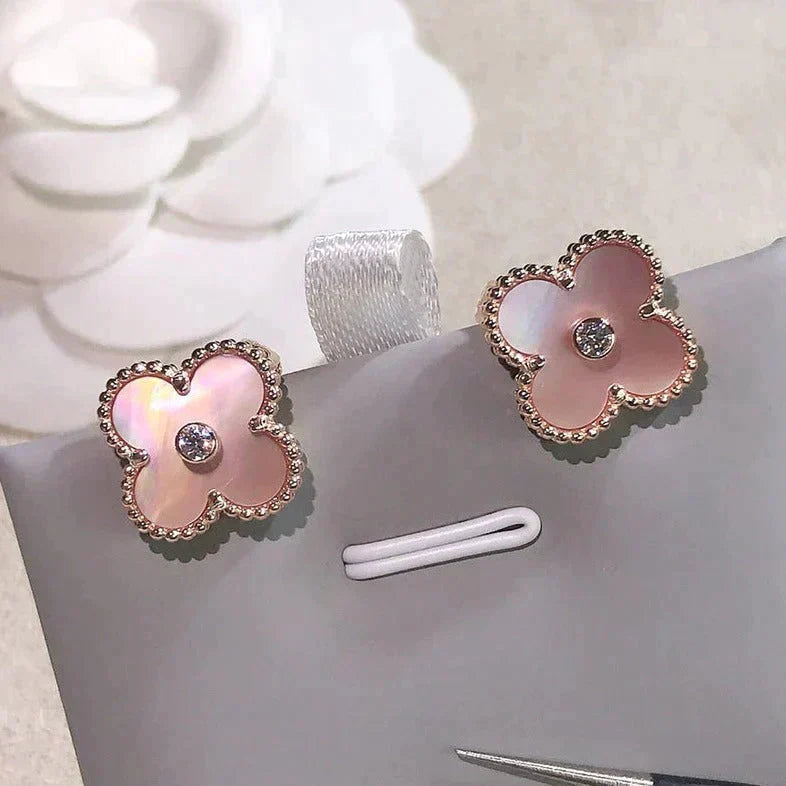 [GALE]CLOVER MEDIUM 1 MOTIFS PINK POP DIAMOND OHREN