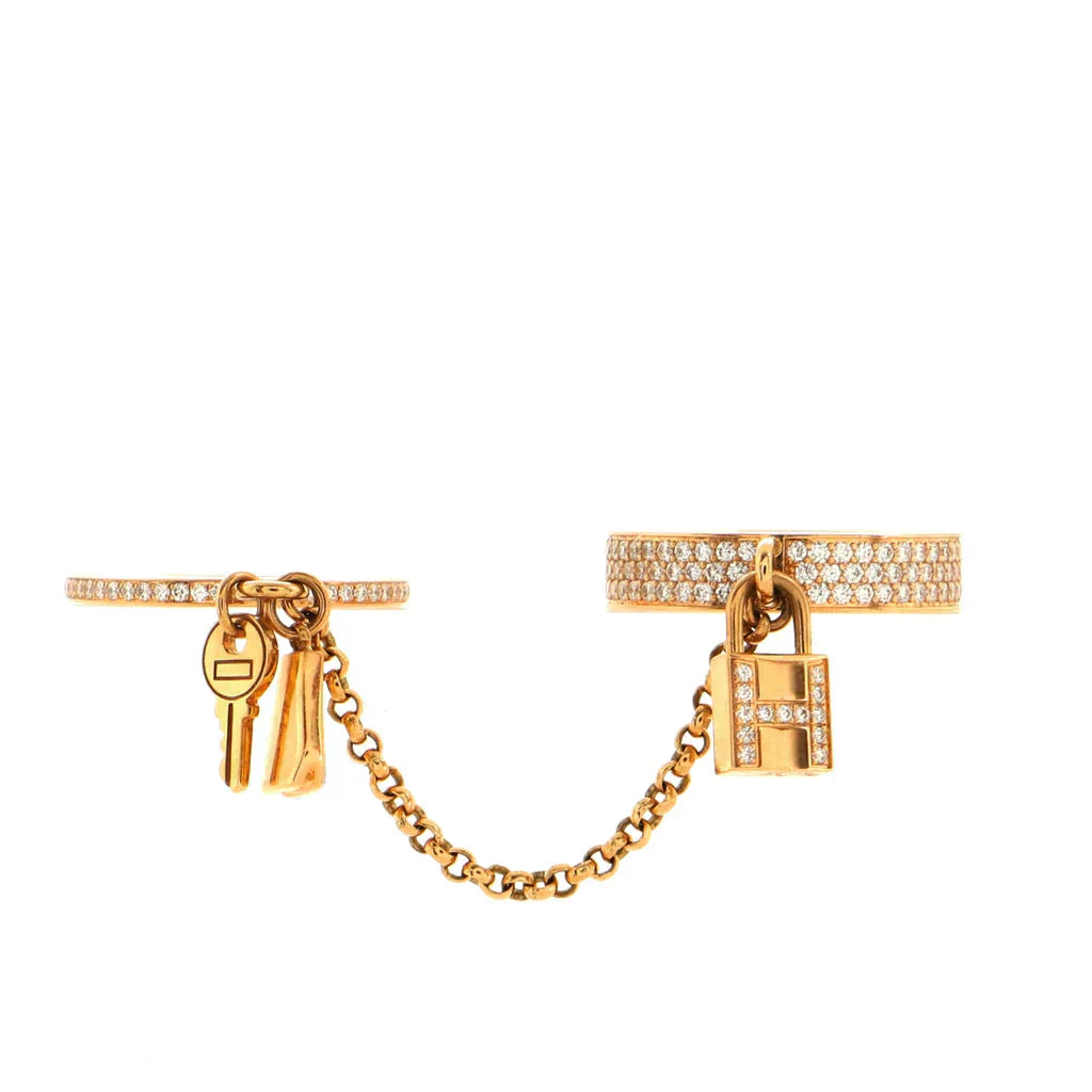 [GALE]HM KELLY CLOCHETTE DOPPELRING MIT DIAMANTEN