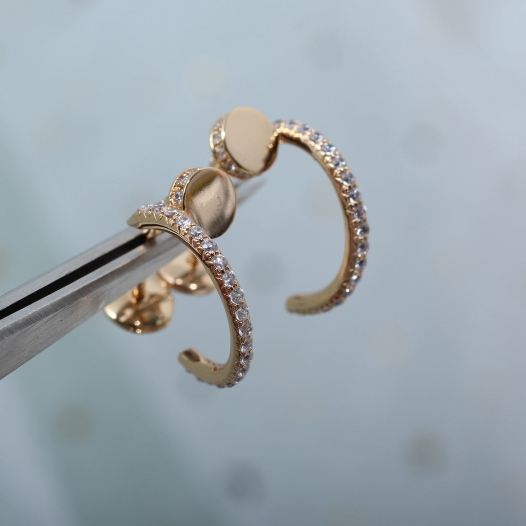 [GALE]JUSTE OHRRINGE 12,75 MM ROSA GOLD DIAMANT
