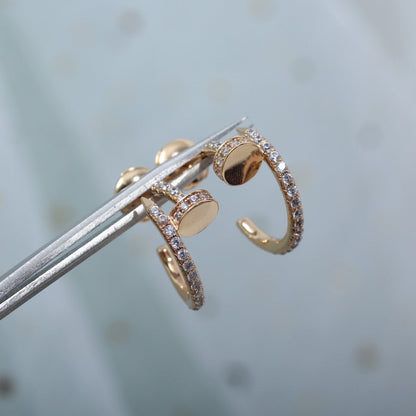 [GALE]JUSTE OHRRINGE 12,75 MM ROSA GOLD DIAMANT