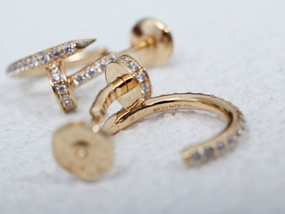 [GALE]JUSTE OHRRINGE 12,75 MM ROSA GOLD DIAMANT