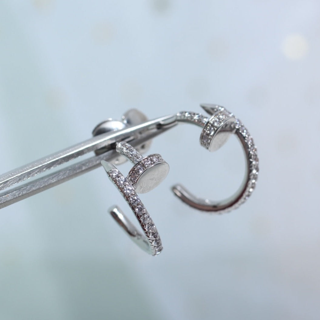 [GALE]JUSTE OHRRINGE 12,75 MM SILBER DIAMANT