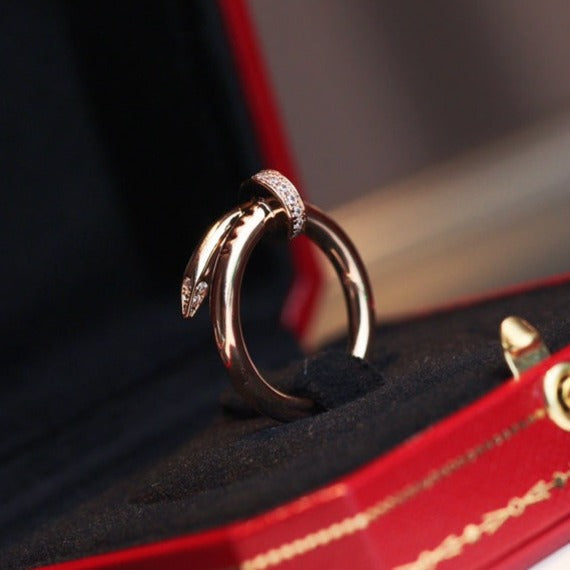 [GALE]JUSTE リング 2.65mm ピンクゴールド ダイヤモンド