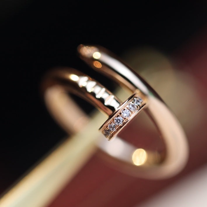 [GALE]JUSTE リング 2.65mm ピンクゴールド ダイヤモンド