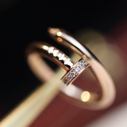 [GALE]JUSTE リング 2.65mm ピンクゴールド ダイヤモンド