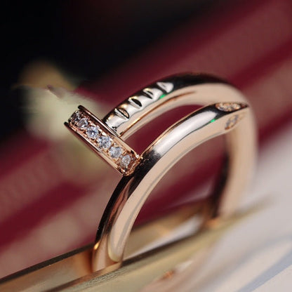 [GALE]JUSTE リング 2.65mm ピンクゴールド ダイヤモンド