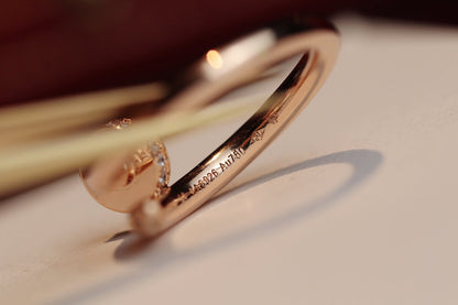 [GALE]JUSTE リング 2.65mm ピンクゴールド ダイヤモンド