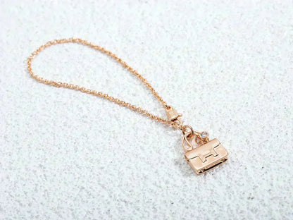 [GALE]AMULETTE PEDANT ROSE GOLD NECKLACE