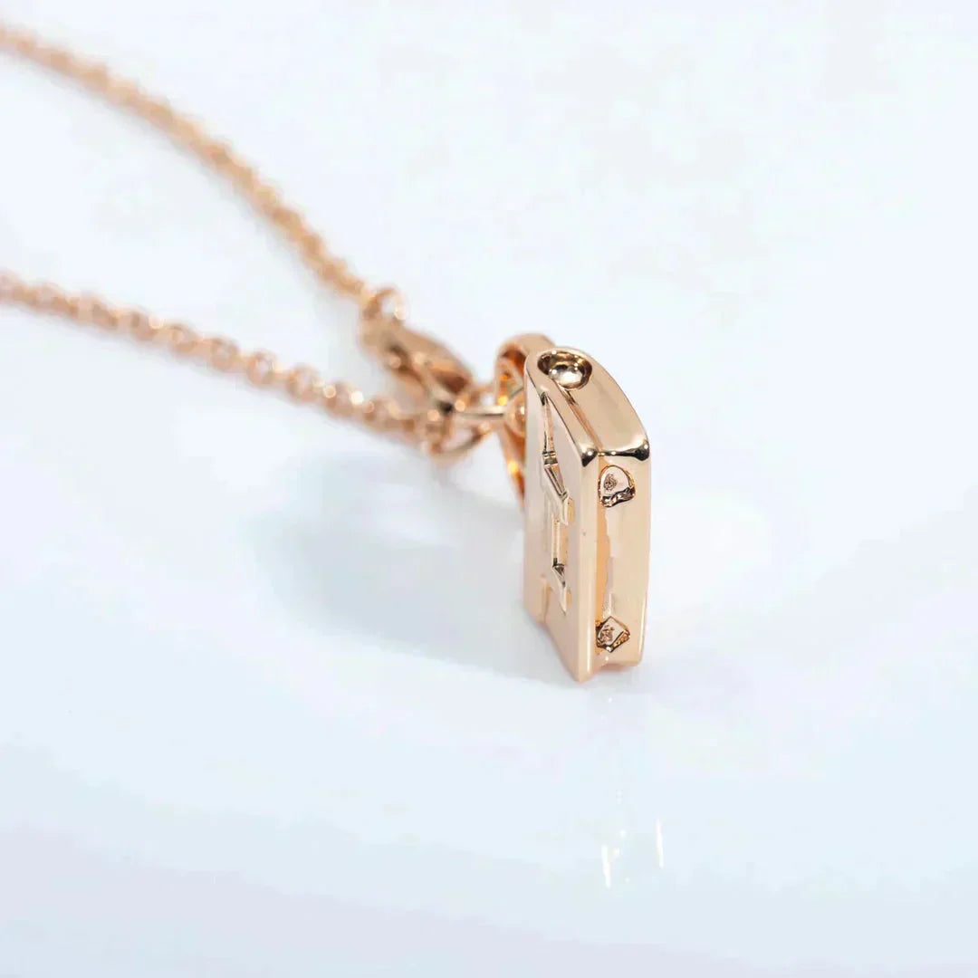 [GALE]AMULETTE PEDANT ROSE GOLD NECKLACE