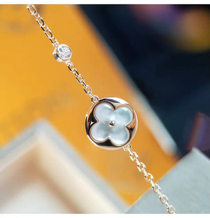 [GALE]SUN MOP GOLD 1 DIAMOND NECKLACE