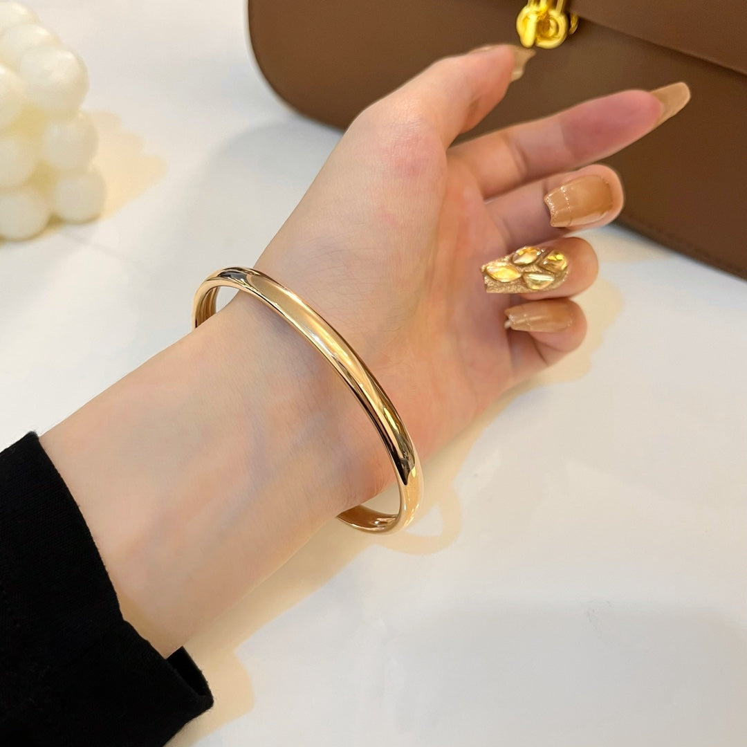 [GALE]PANTHERE GOLD DIAMOND OPEN BRACELET