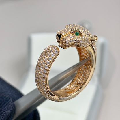 [GALE] PANTHERE RING AUS ROSA GOLD MIT DIAMANTEN