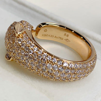 [GALE] PANTHERE RING AUS ROSA GOLD MIT DIAMANTEN