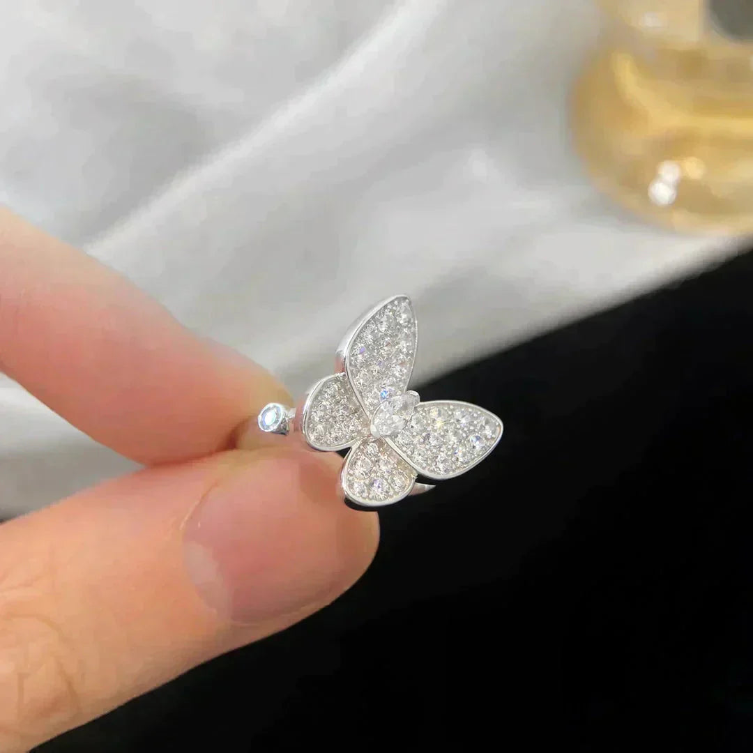 [GALE]BUTTERFLY DIAMOND RING