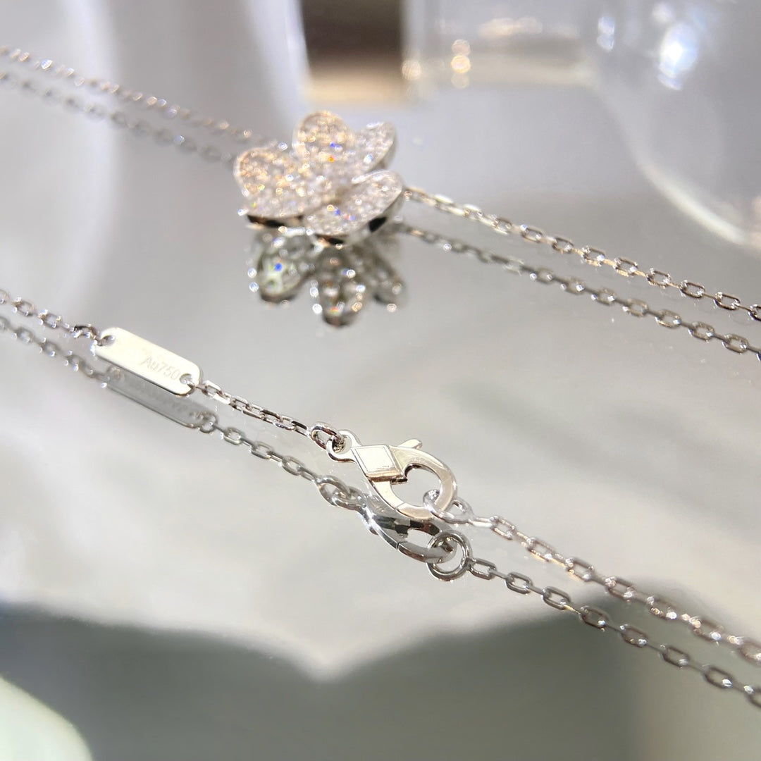 [GALE]FLOWER DIAMOND NECKLACE