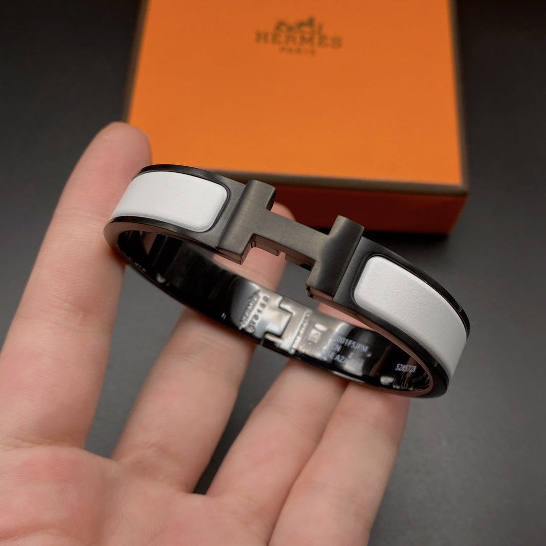 [GALE]H BRACELET 12MM BLACK WHITE CERAMIC