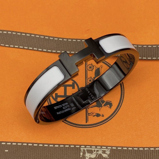 [GALE]H BRACELET 12MM BLACK WHITE CERAMIC