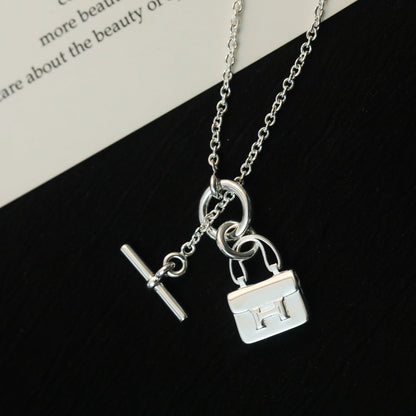 [GALE]POP H PEDANT SILVER NECKLACE