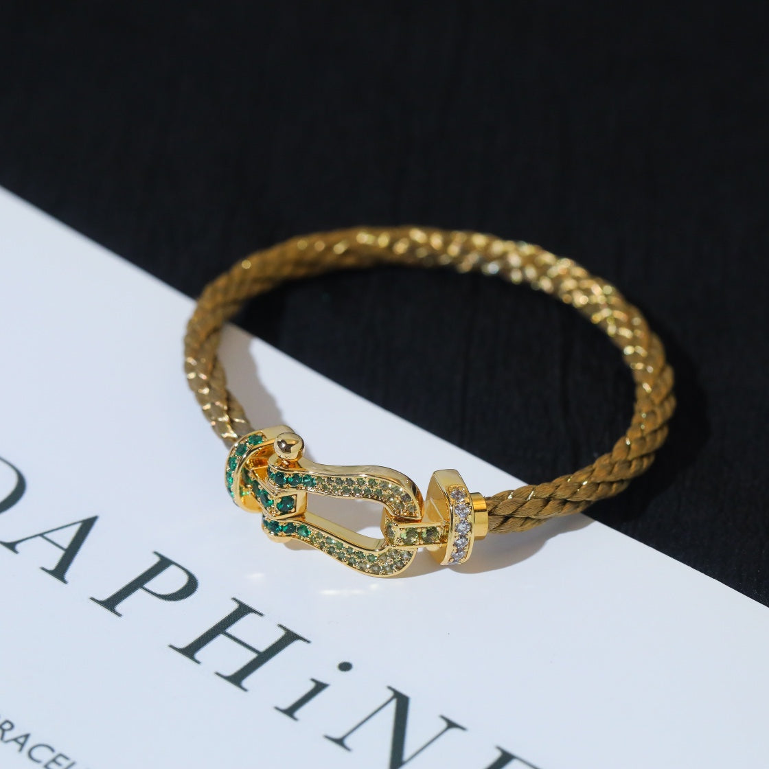 [GALE]FORCE 10 GOLD GREEN DIAMOND PAVED