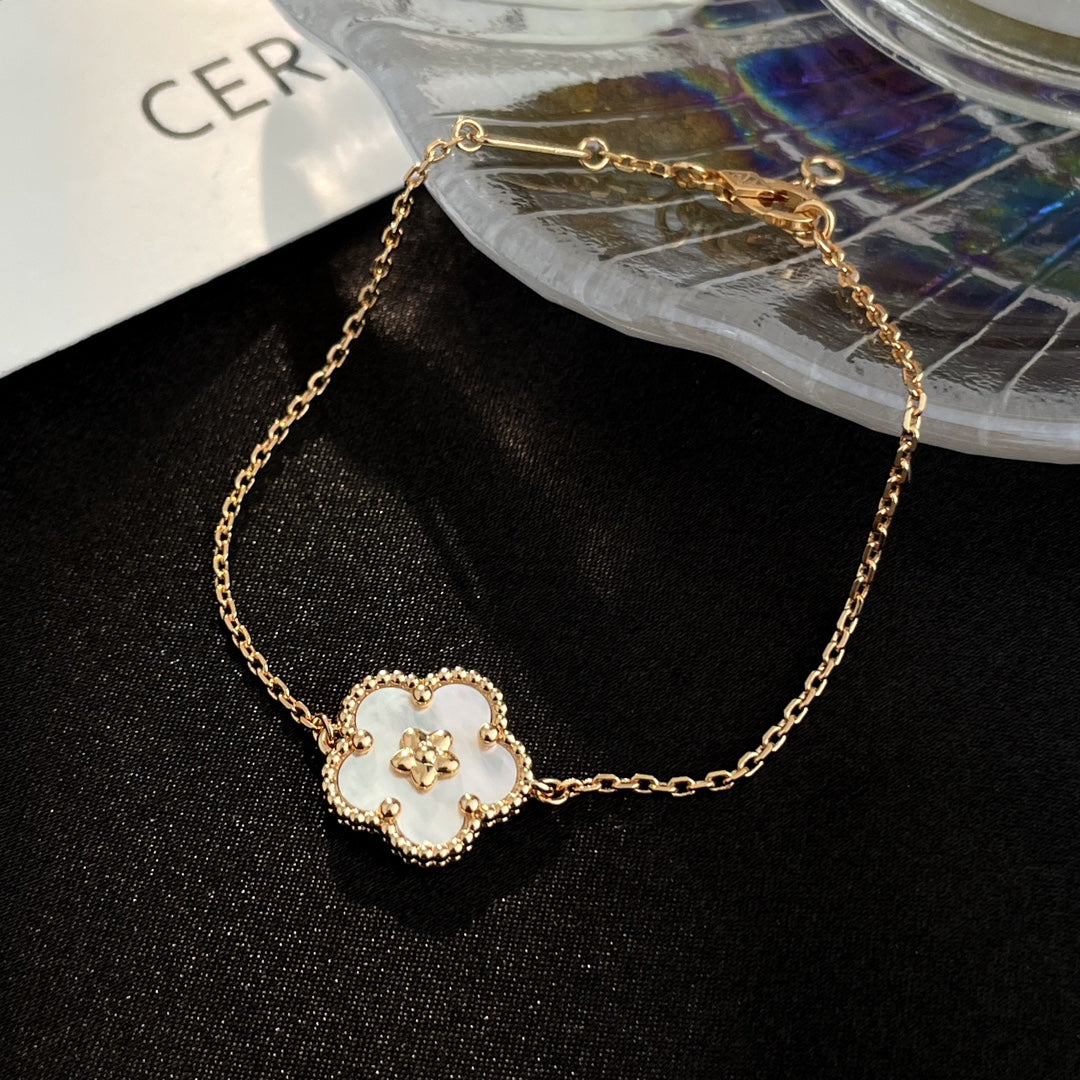 [GALE]LUCKY SPRING ROSE GOLD MOP BRACELET