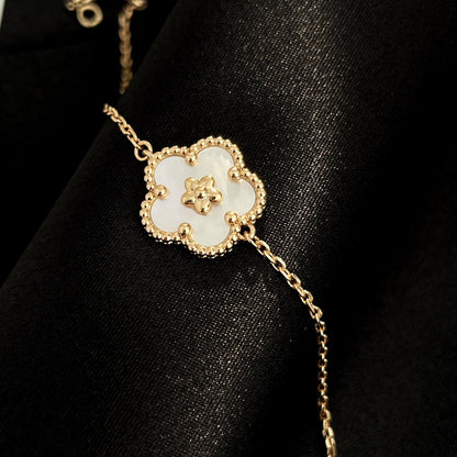 [GALE]LUCKY SPRING ROSE GOLD MOP BRACELET