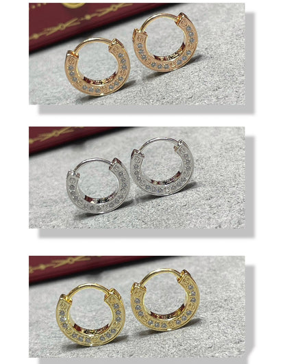 [GALE]LIEBE DIAMANT-OHRRINGE