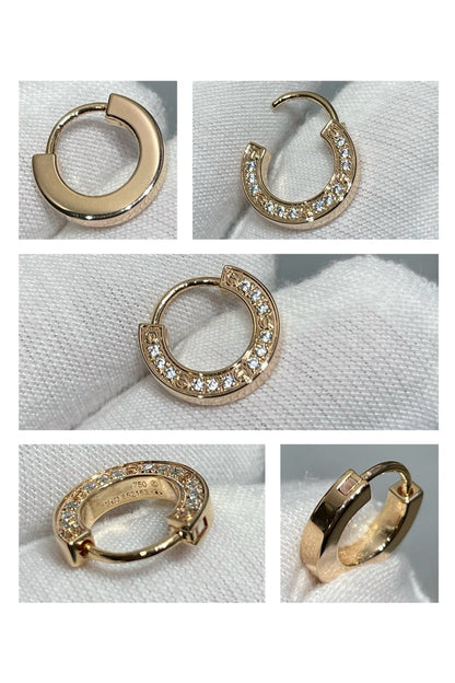 [GALE]LIEBE DIAMANT-OHRRINGE