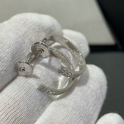 [GALE]LIEBE DIAMANT SILBERNE CREOLEN