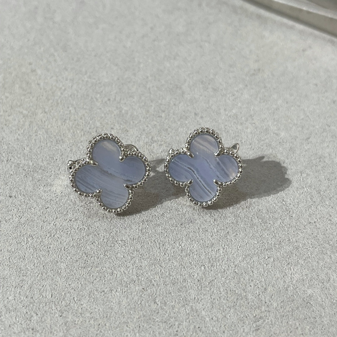 [GALE]CLOVER CHALCEDON SILBER-OHRSTÖSSE