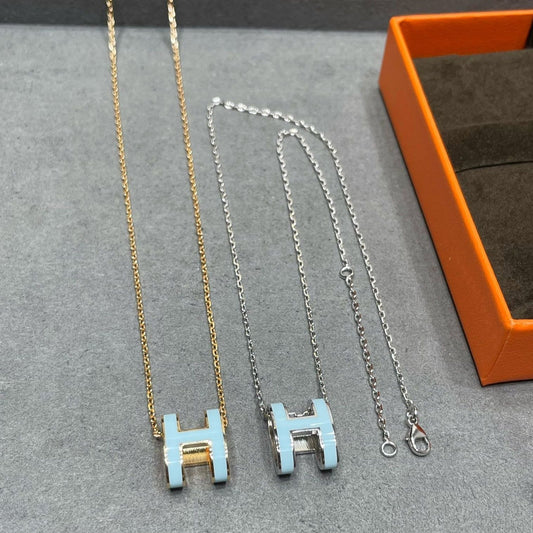 [GALE]POP H SKY BLUE NECKLACE