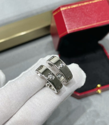 [GALE] LOVE 5,5 MM 1 DIAMANT-OHRRINGE