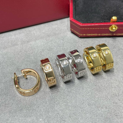 [GALE] LOVE 5,5 MM 1 DIAMANT-OHRRINGE