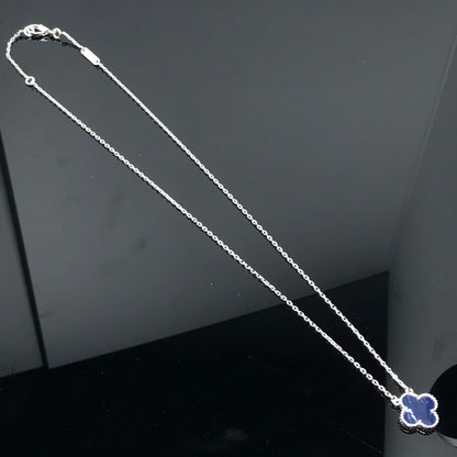 [GALE]CLOVER PIETERSIT SILBER LANGE KETTE