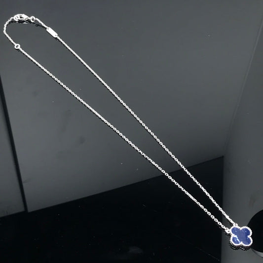 [GALE]CLOVER PIETERSIT SILBER LANGE KETTE