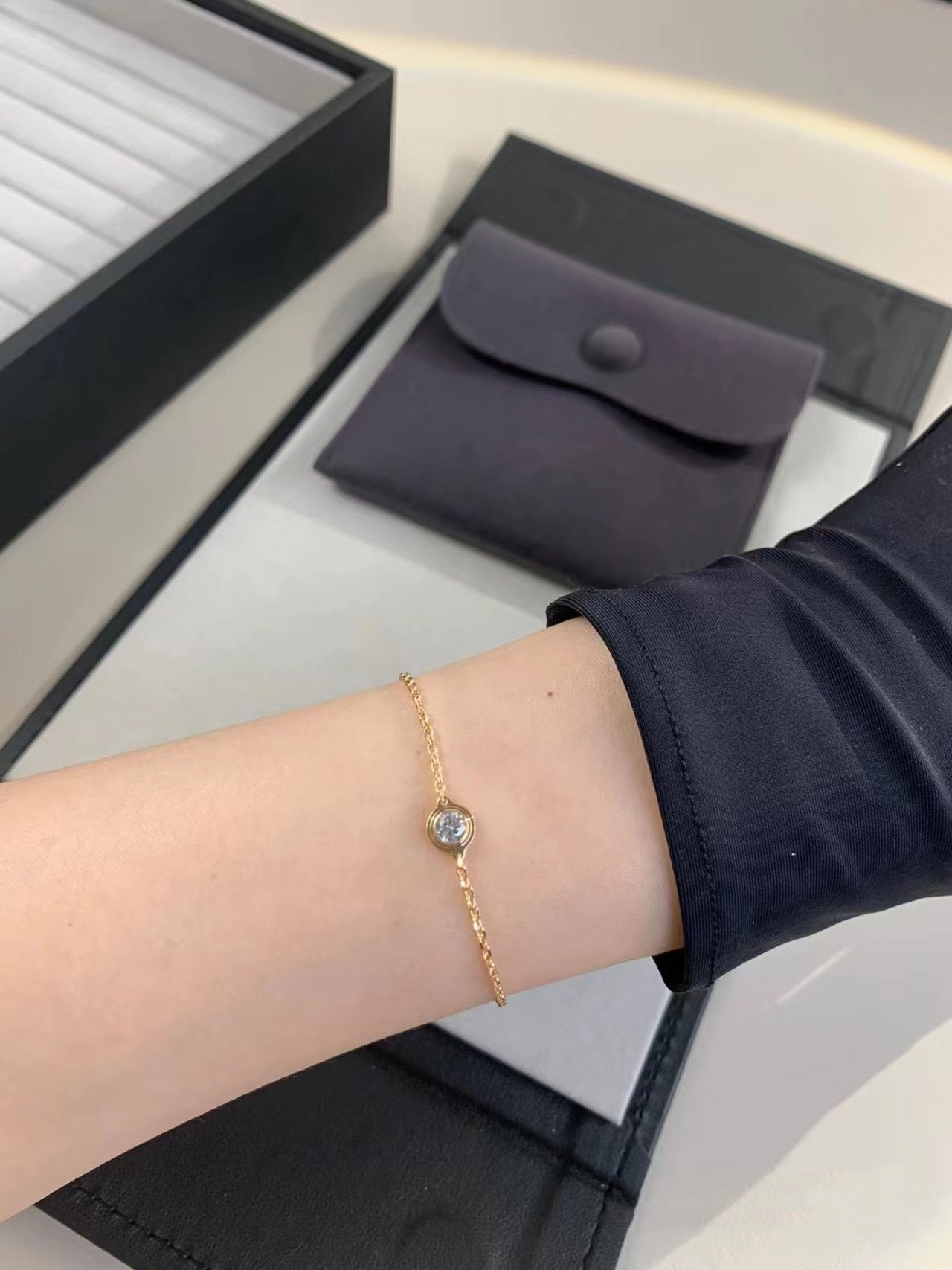 [GALE]DAMOUR DIAMOND LINK BRACELET